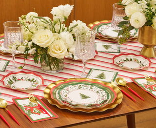 Home for the Holidays Wavy Salad Plate