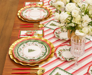 Home for the Holidays Wavy Salad Plate