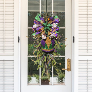 CUSTOM MARDI GRAS TEARDROP