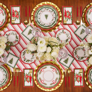 Home for the Holidays Wavy Salad Plate