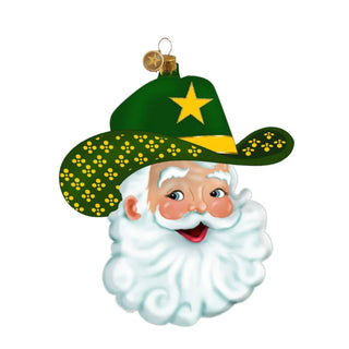 Game Day Green & Gold Cowboy Santa 2026 Edition Ornament