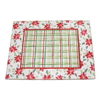 Poinsettia Bamboo Mat