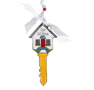 Our First Home Key Flat Ornament