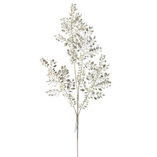 Champagne Metallic Leaf Pearl Spray