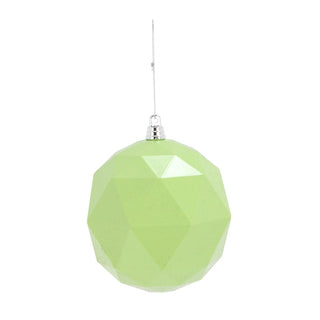 Lime Green Geometric Ball Ornament
