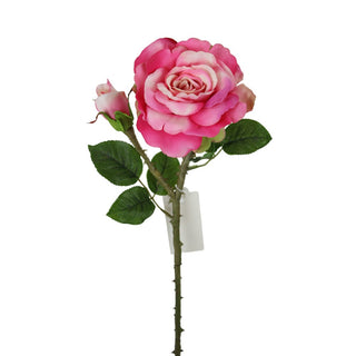 Pink Open Rose Spray