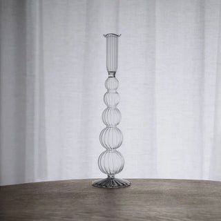 Cambridge Olivia Glass Candle Holder Set, Clear