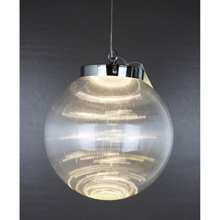 Clear Warm White Borealis Ball Lighted LED, 10"