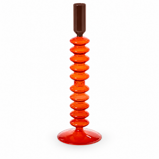 Glass Tapered Candleholders / Candlesticks