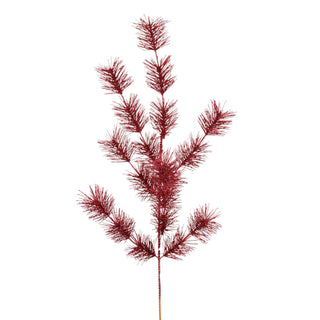 Glitter Pine Spray, Red