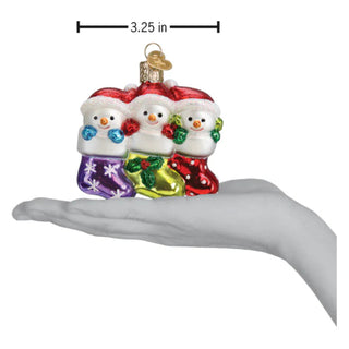 Snow Family of 3 Ornament