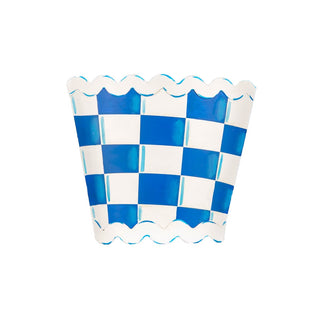 Ric Rac Pocket, Blue and White