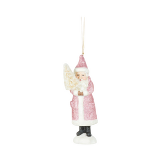 Glitter Santa Ornaments