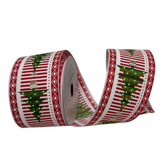 Merry Tree Lane Ribbon, 2.5” X 10YD