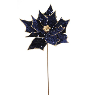 Blue Poinsettia Stem