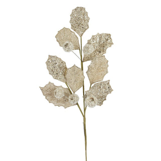 Champagne Berry Leaf Spray