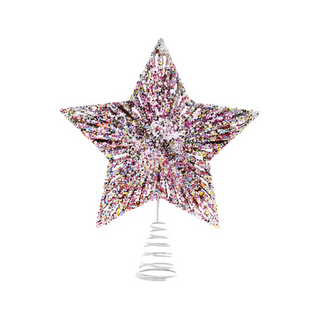 Glittered Star Tree Topper