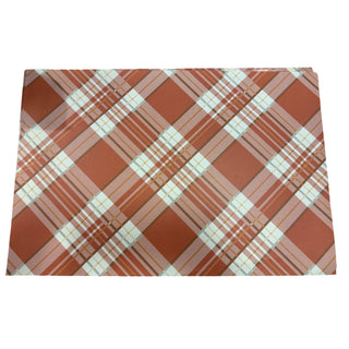 Orange Plaid Placemat Set