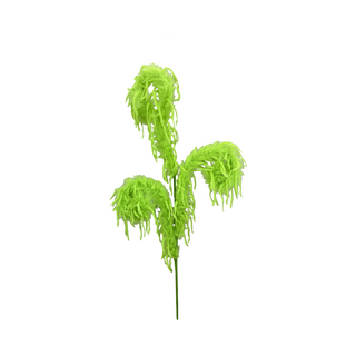 Green Furry Spiral Curly Spray