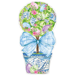 Easter Egg Topiary With Blue Bow Posh Placemat Set