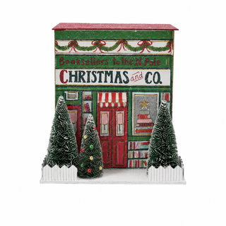 Christmas Village Store with LED Light