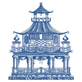 Chinoiserie Toile Pagoda Placemat Set