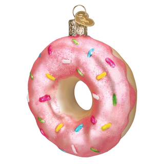 Pink Sprinkles Donut Ornament