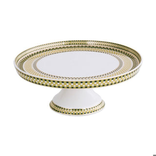 Ravenna Pedestal Cake Plate, Green