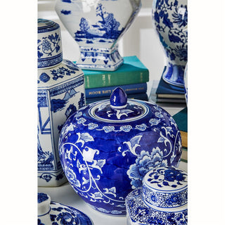 Blue and White Canton Jar