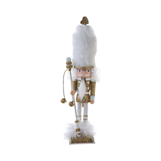 Hollywood Nutcracker™ Gold, White, & Silver Nutcracker