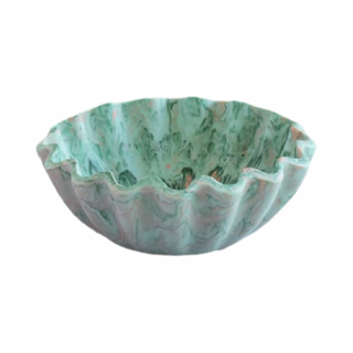 Velour Ruffle Resin Bowl by Glitterville, 12"