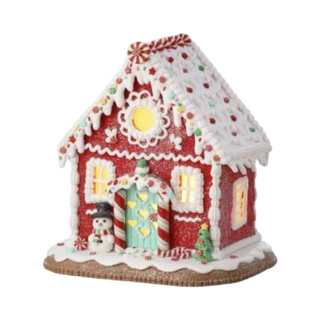 8.5" LED Candy Cane Lane House