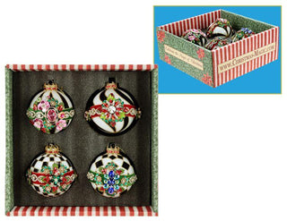 Timeless Jeweled Ornament, Box of 4 - 4 Inches