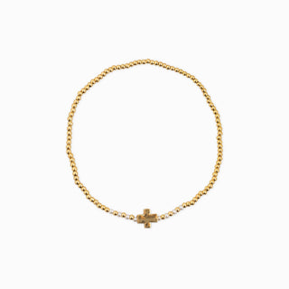 Gold Beaded Variety Stretch Bracelet Set