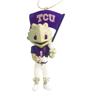 TCU Mascot Flag Ornament