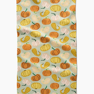 Pumpkins And Gourds Tea Towel