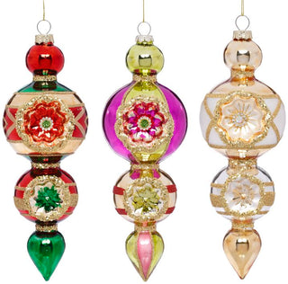 Triple Stack Drop Ornament, Box of 6, 9"