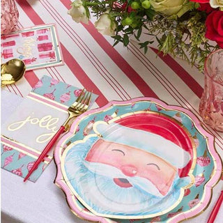 Jolly Santa Salad Plate Set