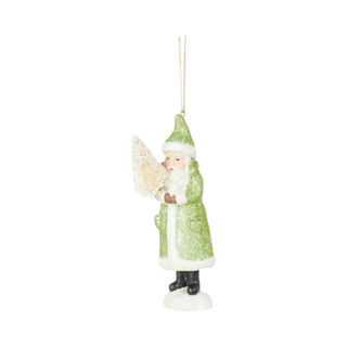 Glitter Santa Ornaments