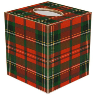 Red Plaid Tissue Box Cover