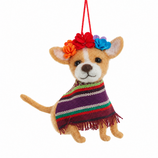 Mexican Chihuahua Wool Ornament