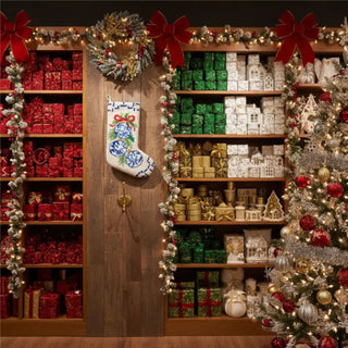 Chinoiserie Ornaments Hook Stocking
