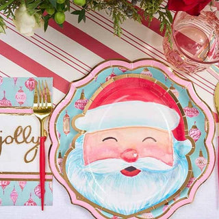 Jolly Santa Salad Plate Set