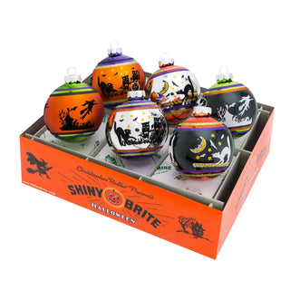Halloween Signature Flocked Round Set by Christopher Radko