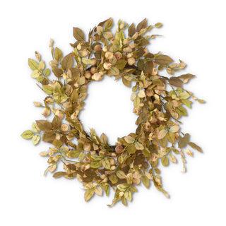 Cream Berry & Olive Leaf Wreath