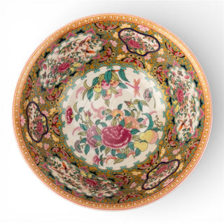 8 Inch Diameter Round Bowl-Rose Medallion Canton
