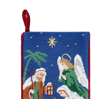 Nativity Embroidered Stocking