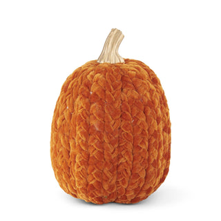 Rust Orange Braided Pumpkin, Tall