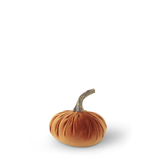 Orange Velvet Stuffed Pumpkin
