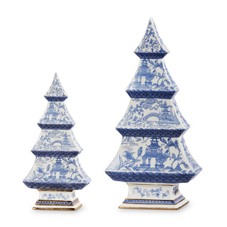 Blue Chinoiserie Tree Set